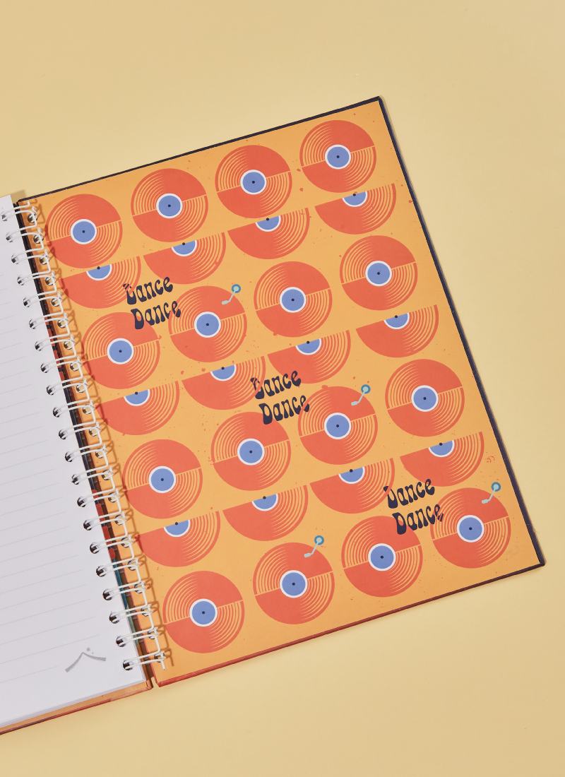 Cuaderno grande Retro