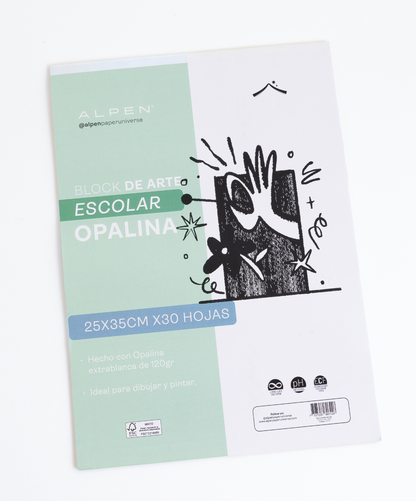 Block Escolar Opalina Octavo