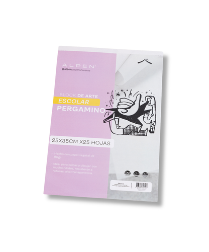 Block Escolar Pergamino Octavo