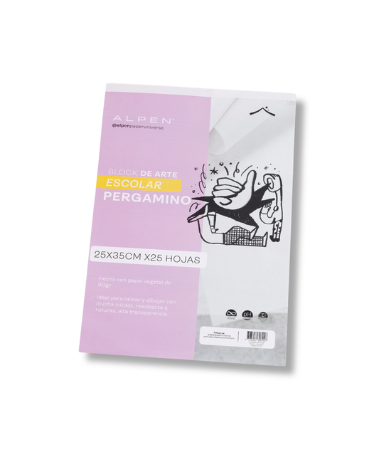 Block Escolar Pergamino Octavo