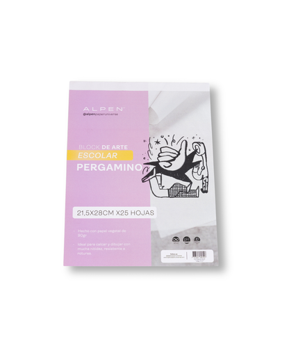 Block Escolar Pergamino Carta