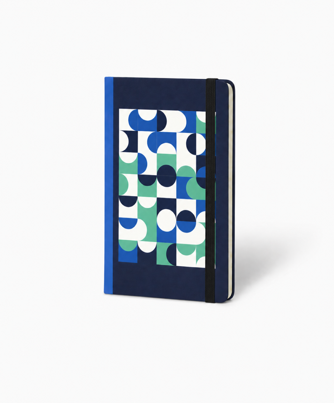 Libreta Rayas Mediana Mosaico Azul