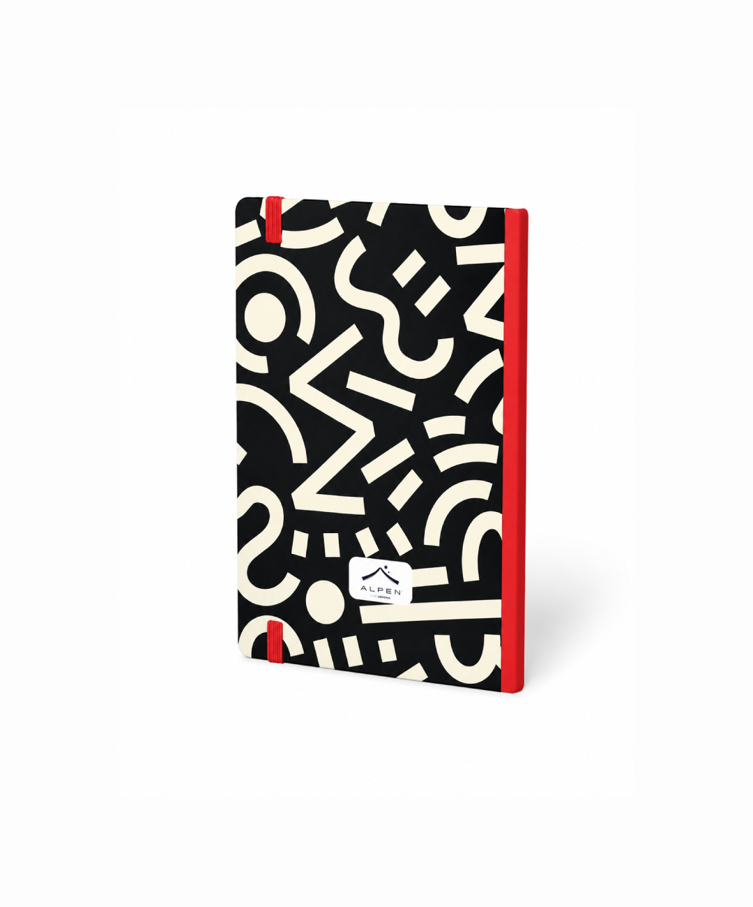 Libreta Rayas Mediana Trazos Blanco Negro