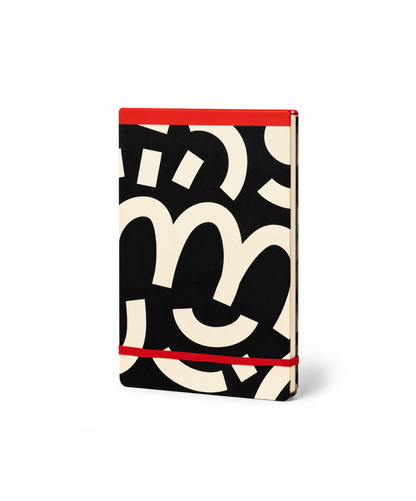 Libreta Rayas de bolsillo Trazos Blanco Negro