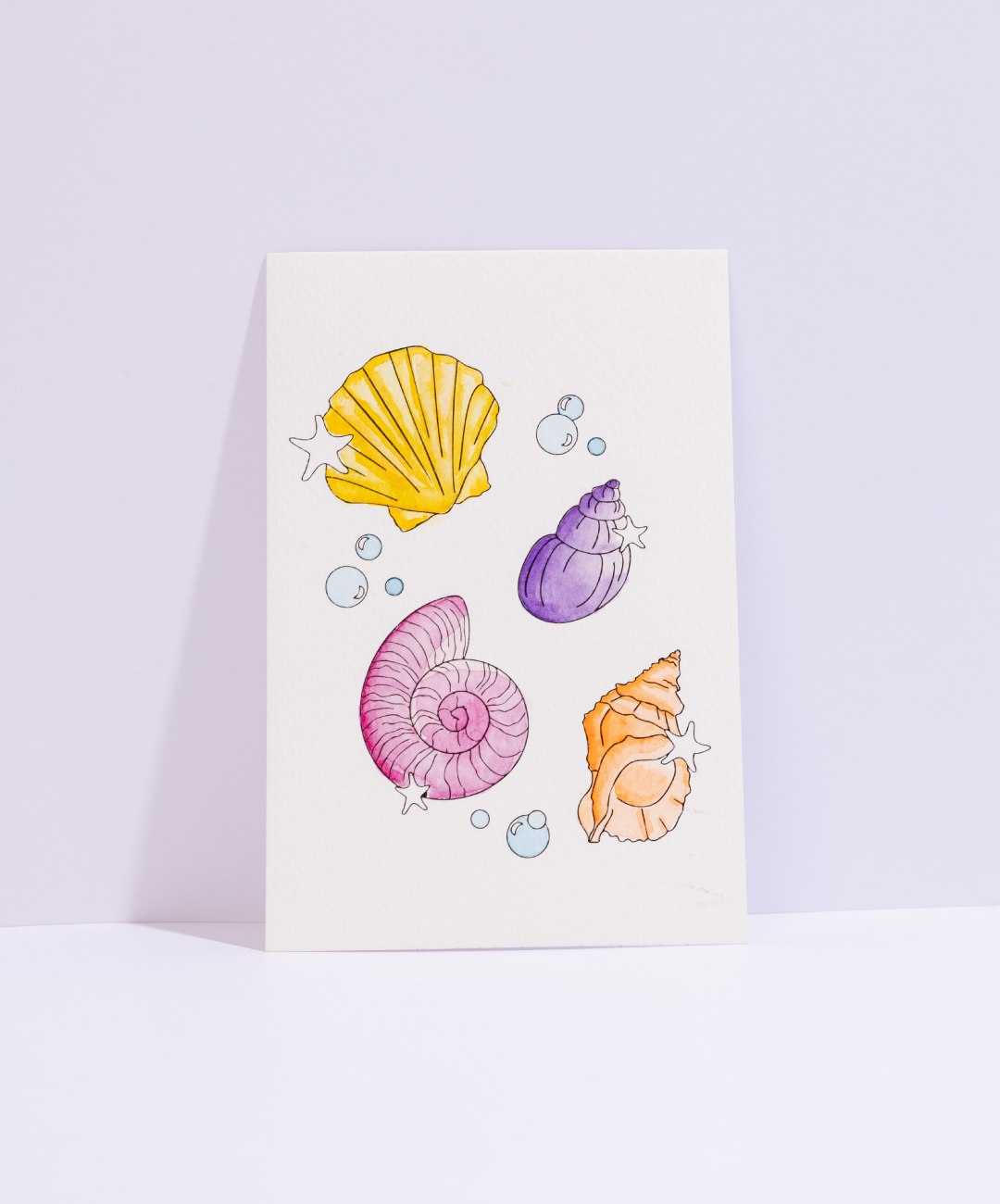 Postales de arte para acuarela con plantillas