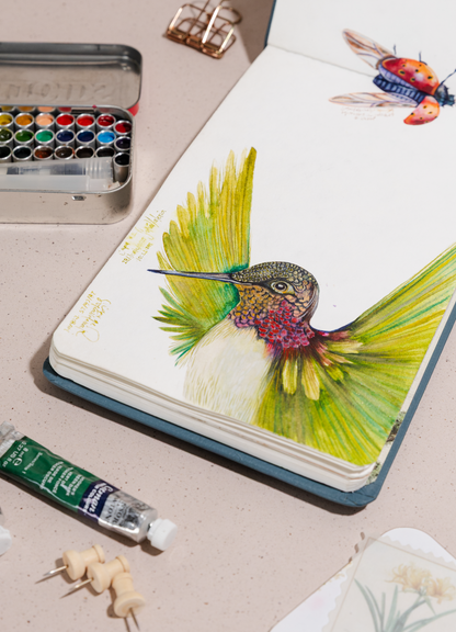 Sketchbook Acuarela vinotinto