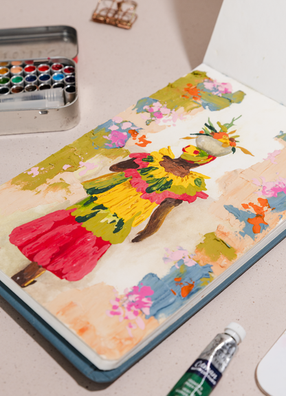 Sketchbook Acuarela Azul Marino