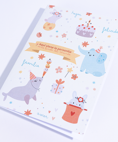 Tarjeta + Sobre Animales Bebé