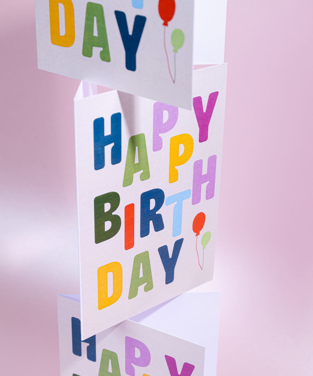 Tarjeta + Sobre Happy Birthday Colores