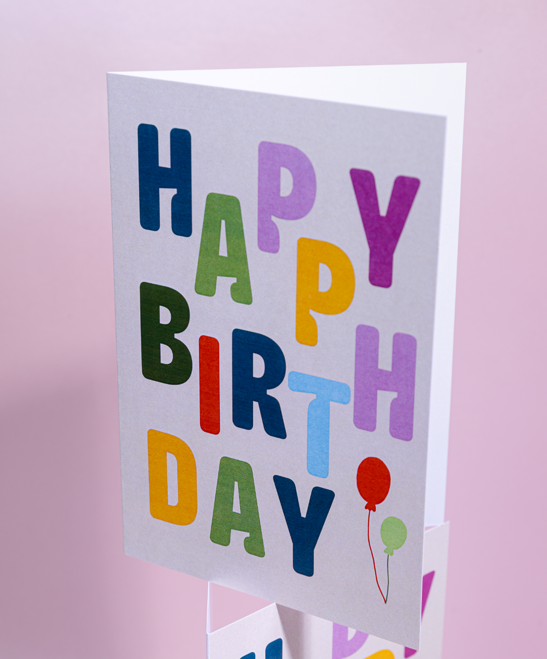 Tarjeta + Sobre Happy Birthday Colores
