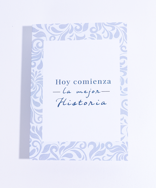 Tarjeta + Sobre Historia Matrimonio Arabesco