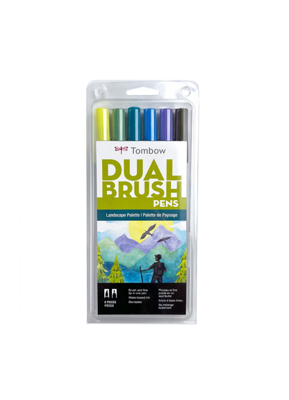 Marcadores Dual Brush Lanscape x6