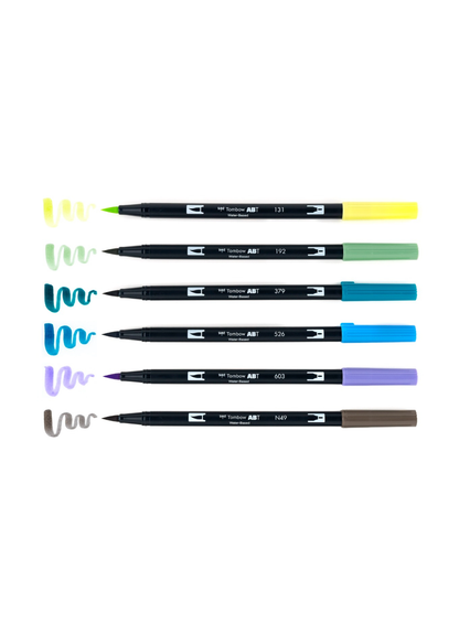 Marcadores Dual Brush Lanscape x6